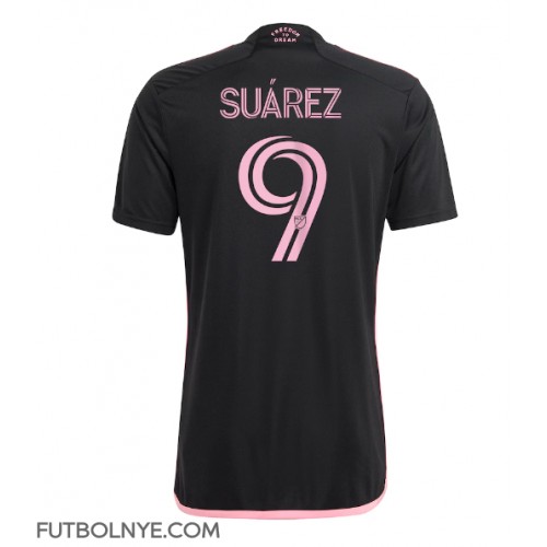 Camiseta Inter Miami Luis Suarez #9 Visitante Equipación 2024-25 manga corta